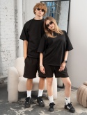 Basic boxy tee black