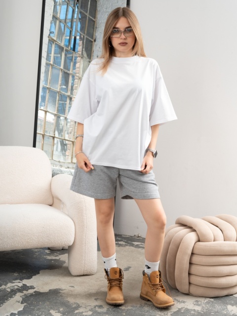Basic boxy tee white Basic boxy tee white
