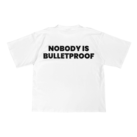 Bulletproof boxy tee white Bulletproof boxy tee white