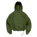 daily hoodie army green regulowany ściągacz