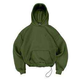 daily hoodie army green regulowany ściągacz