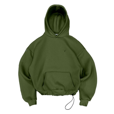 daily hoodie army green regulowany ściągacz