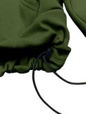 daily hoodie army green regulowany ściągacz