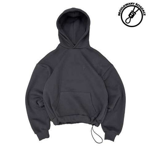 daily hoodie asphalt regulowany ściągacz