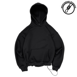 Daily hoodie black regulowany ściągacz