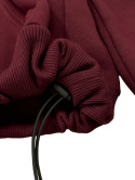 daily hoodie bordo ściągacz