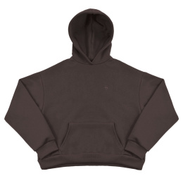 daily hoodie dark mocha front