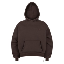 daily hoodie dark mocha front