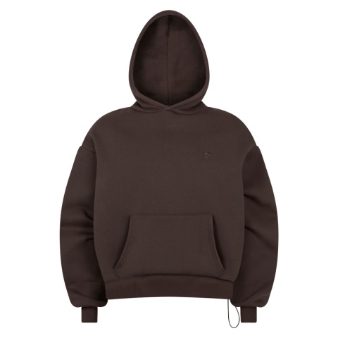 daily hoodie dark mocha front