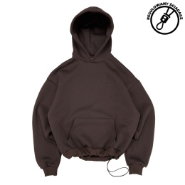 daily hoodie dark mocha regulowany ściągacz