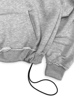 summer hoodie gray ściągacz