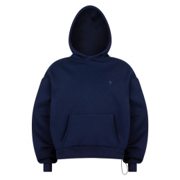 Daily hoodie navy front