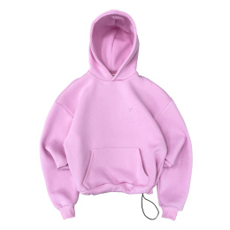 daily hoodie pink front2