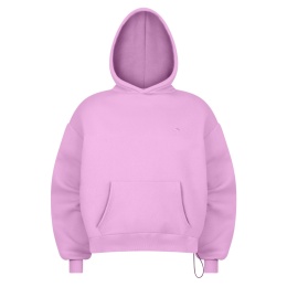 daily hoodie pink front
