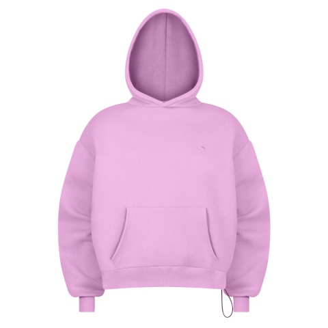 daily hoodie pink front