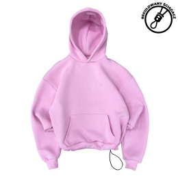 daily hoodie pink regulowany ściągacz