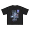 Electronics boxy tee black