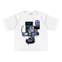 Electronics boxy tee white