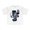 Electronics boxy tee white