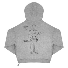 Project signature cut hoodie