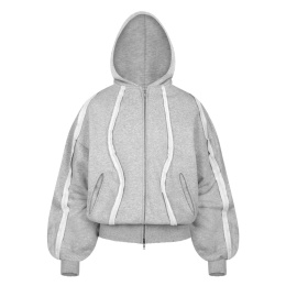 Vines zip-up hoodie front