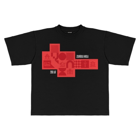"ZDW RED" tee black