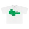 "ZDW GREEN" tee white
