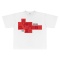 "ZDW RED" tee white