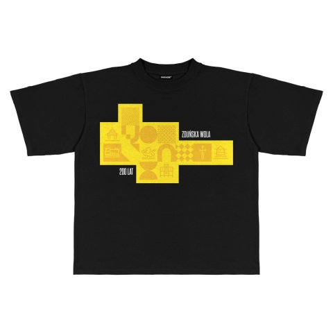 "ZDW YELLOW" tee black front
